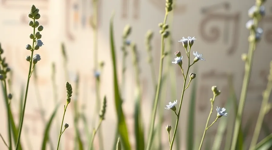 نمایی گویا از الیاف طبیعی گیاه کتان و ریشه های تاریخی پارچه لینن، مناسب برای معرفی ویژگی های این پارچه محبوب.